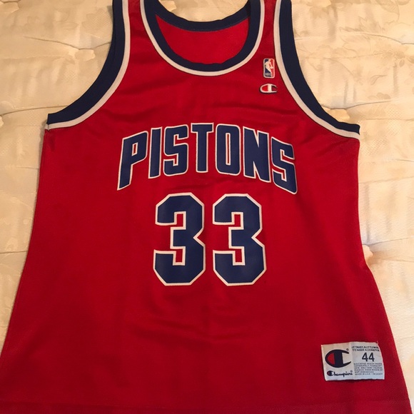 grant hill red pistons jersey